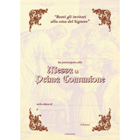 PERGAMENE - 1A COMUNIONE MOD. D