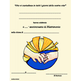 PERGAMENE - ANNIVERSARIO MATRIM. MOD. A